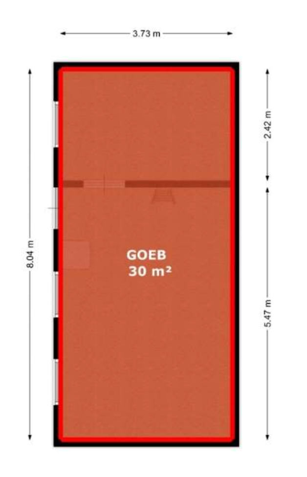 Plattegrond garage/berging
