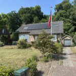 Voorzijde met garage